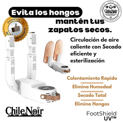 FootShield UV™ — Apoya la higiene del pie en climas lluviosos o tras deporte.